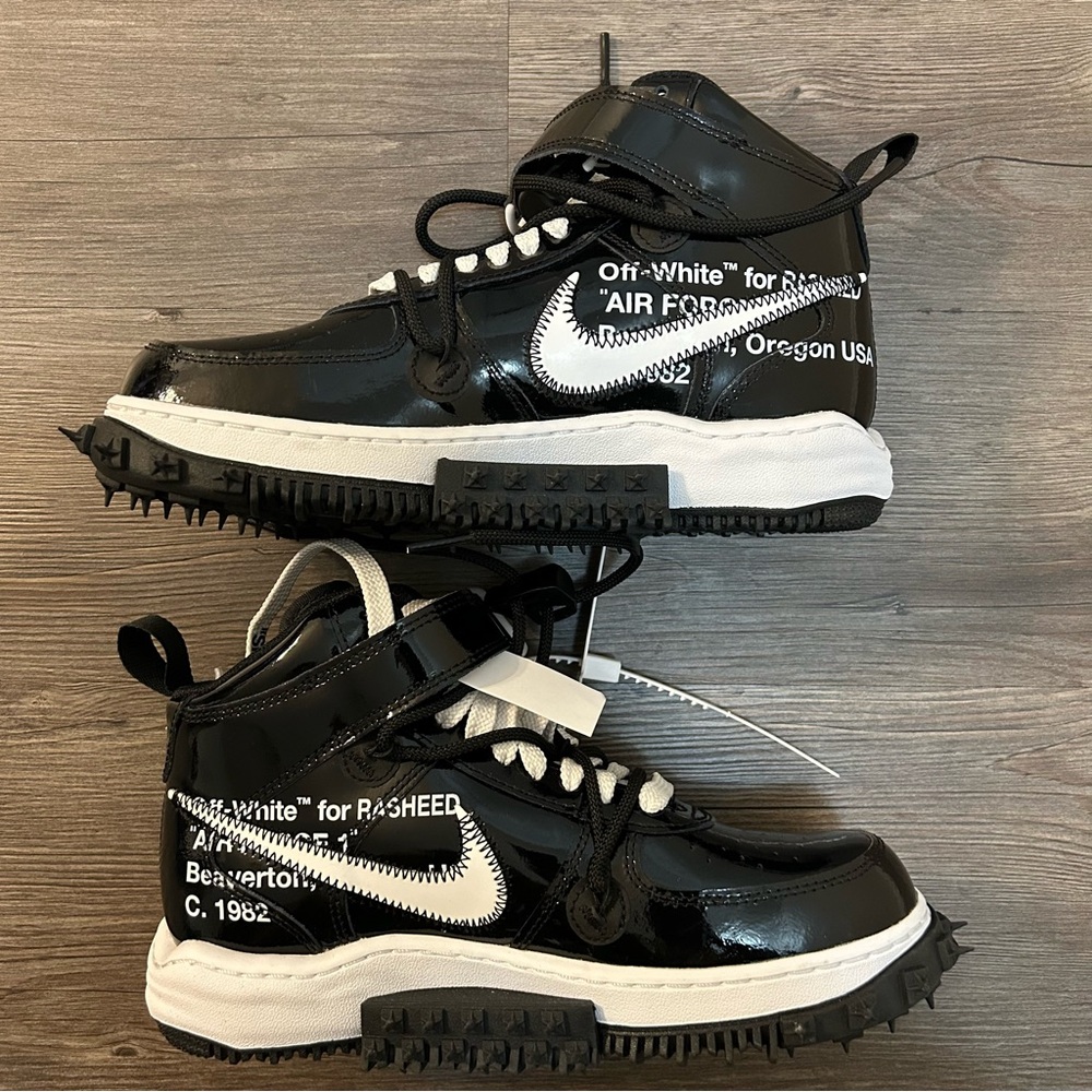 Nike Air Force 1 Mid SP Off-White Rasheed Wallace Size 7M/8.5W DR0500-001 - Picture 2 of 5